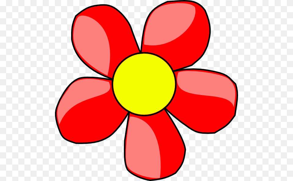 Red Flower Clip Art Flower Clip Art, Daisy, Petal, Plant, Anemone Png Image