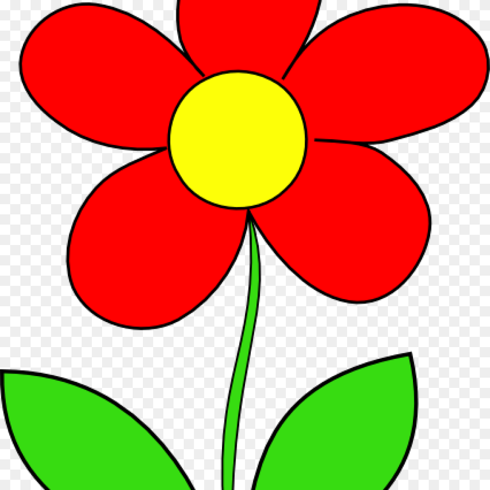 Red Flower Clipart Flower Clipart, Daisy, Petal, Plant, Art Free Png Download