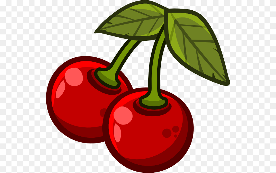 Red Flower Clipart Red Cherry Cherry Clipart, Food, Fruit, Plant, Produce Png Image