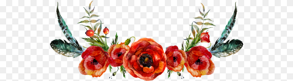 Red Flower Crown Image Hd Flower Crown, Flower Arrangement, Plant, Rose, Art Free Transparent Png