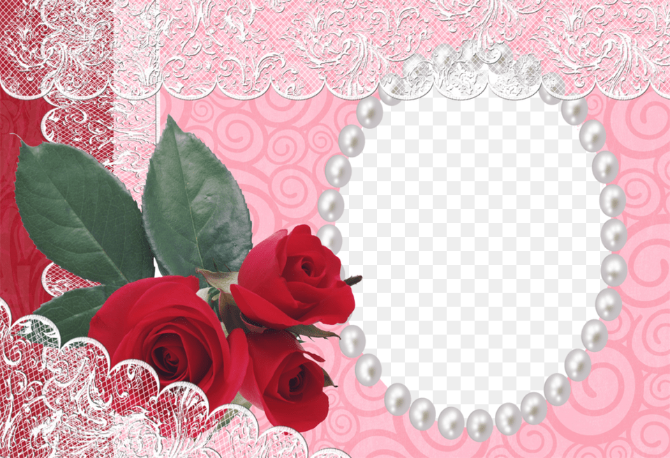 Red Flower Frame Photo Sweetheart Good Morning Heart, Plant, Rose, Accessories, Jewelry Png