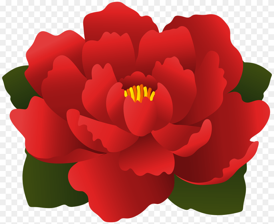 Red Flower Transparent Clip, Petal, Plant, Rose Free Png Download