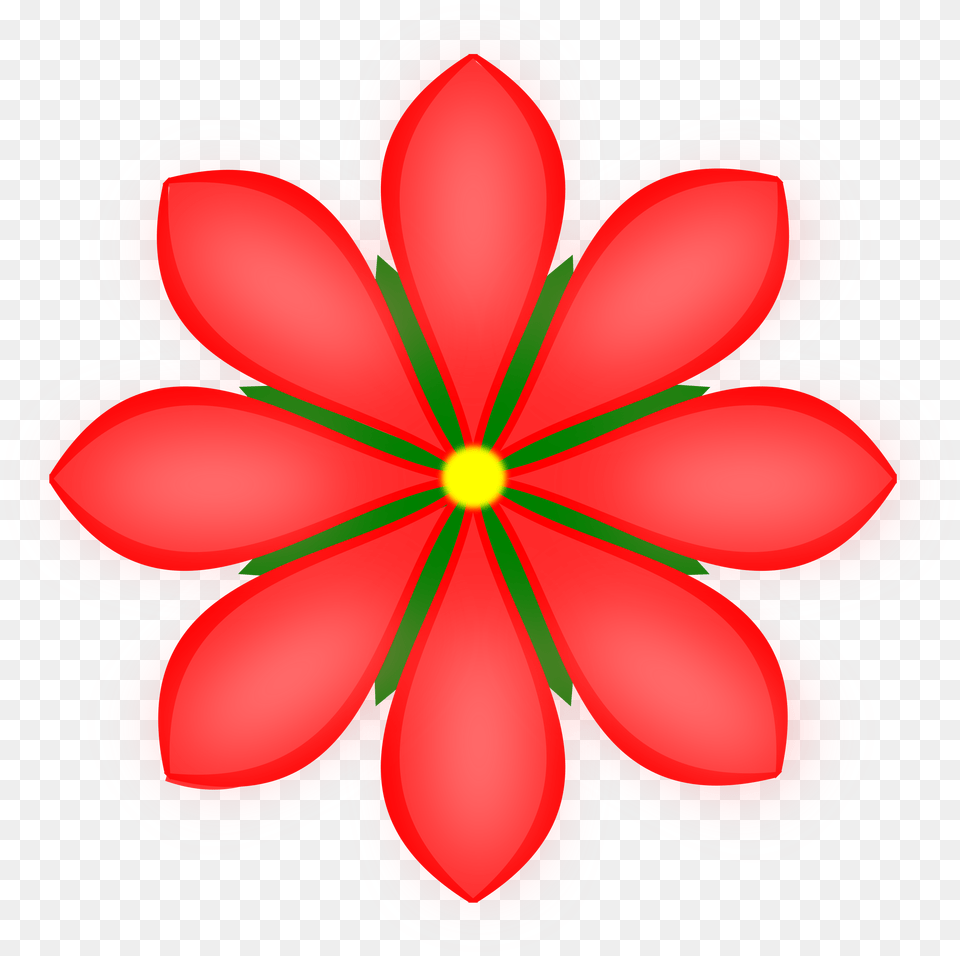 Red Flowers Clipart, Dahlia, Flower, Plant, Petal Free Transparent Png