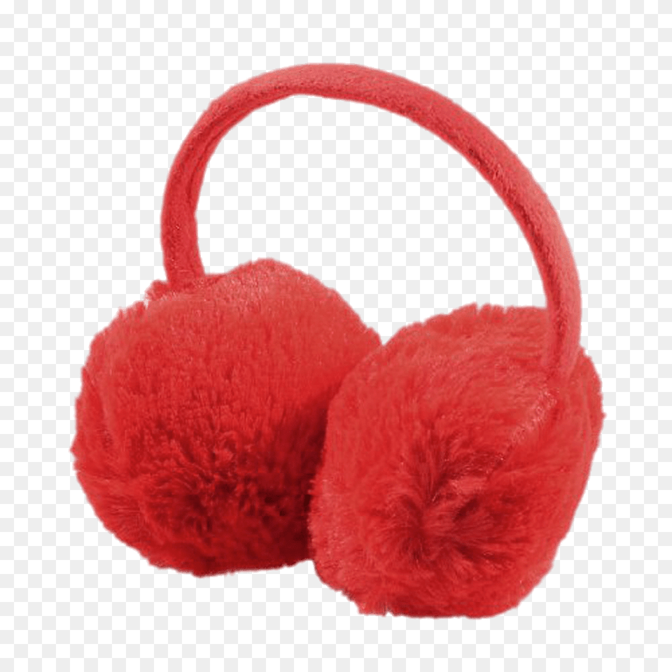 Red Fluffy Earmuffs, Clothing, Fur Free Transparent Png