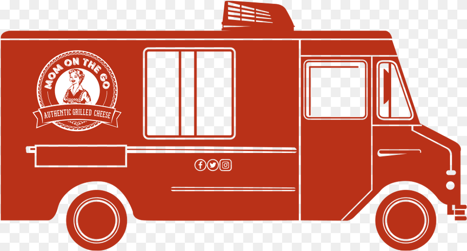 Red Food Truck, Person, Transportation, Vehicle, Van Free Transparent Png