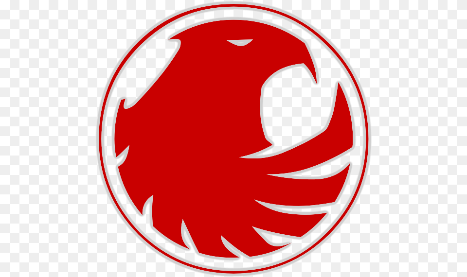 Red Football Team Logo Red Hawk Logo, Emblem, Symbol, Sticker Free Transparent Png