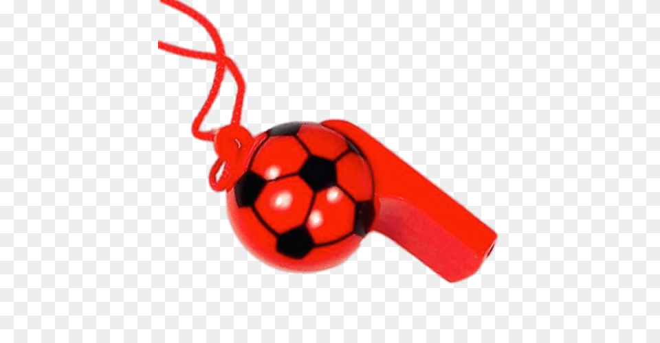 Red Football Whistle, Ball, Soccer, Soccer Ball, Sport Png