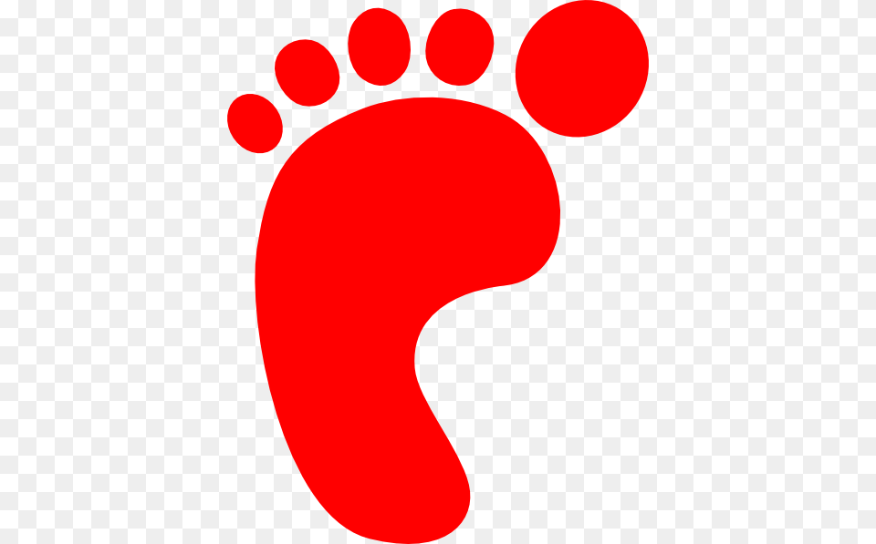 Red Footprint Clip Art Free Png Download