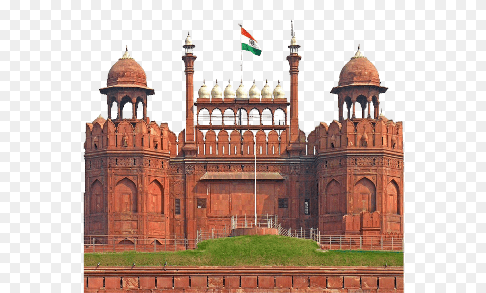 Red Fort With Flag In 2020 Red Fort, Architecture, Building, Castle, Fortress Free Png