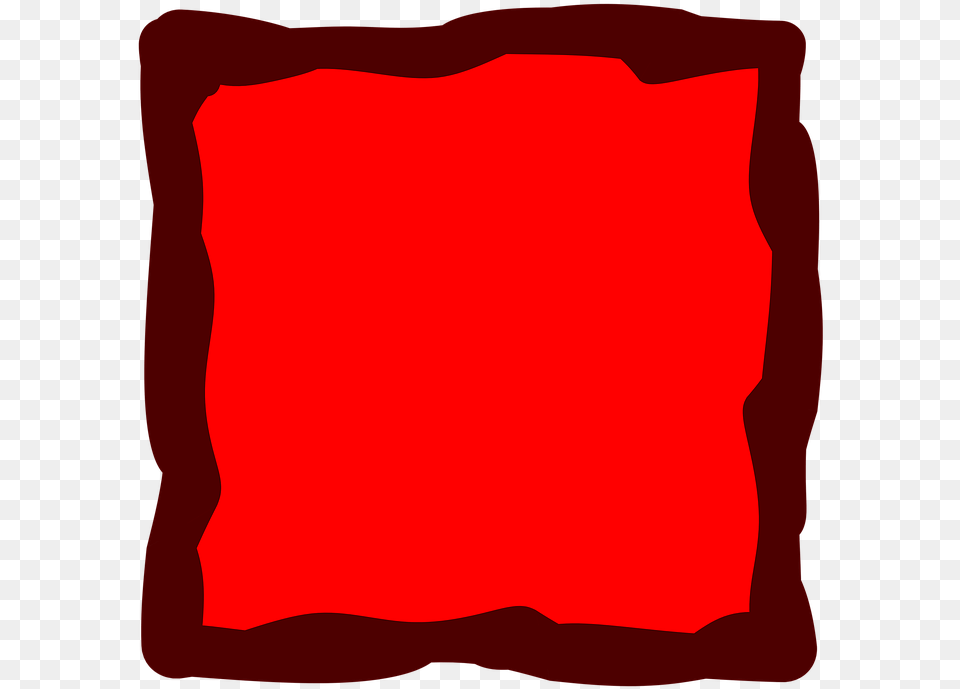 Red Frame Album Square Border Border Frame Red Frames And Borders, Cushion, Home Decor, Pillow Free Png Download