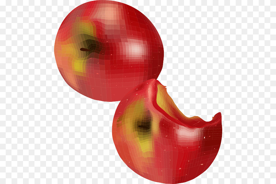 Red Fruit Apples Bite Delicious Chew Apple Apple Vector, Food, Plant, Produce, Ketchup Free Png Download