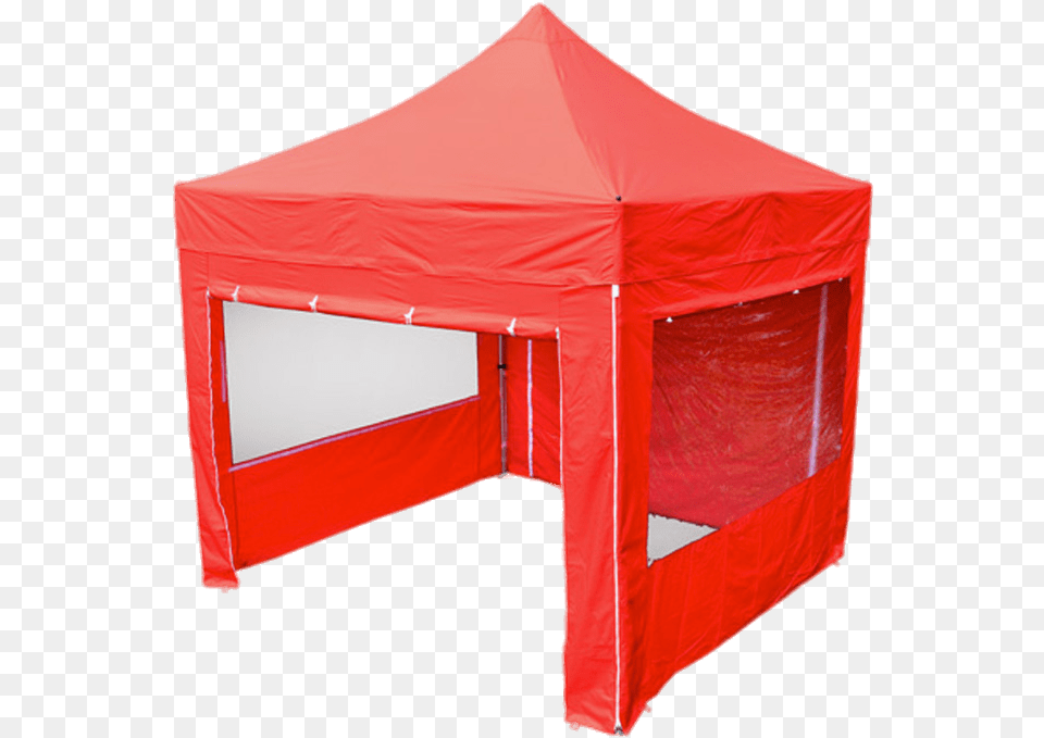 Red Garden Canopy With Windows Transparent Partytlt 3x3 Med Vggar, Tent Free Png