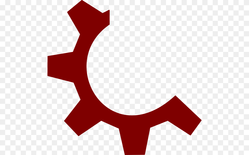 Red Gear, Machine Png Image