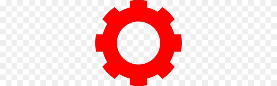 Red Gear Clip Art, Machine Png Image