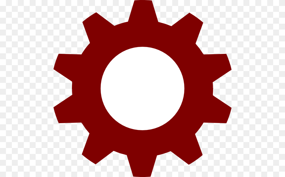Red Gear Encode Clipart To Base64 With Regard To Gear Clip Art Gear, Machine, Astronomy, Moon, Nature Free Png Download