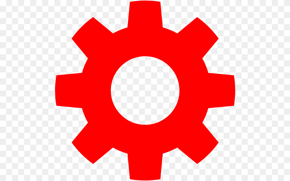 Red Gear Icon Red Gear Clipart, Machine Free Transparent Png