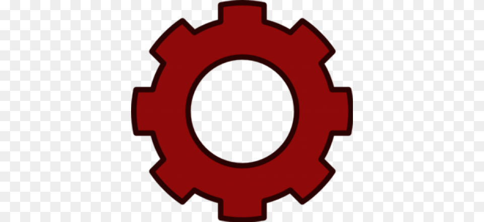 Red Gear Logo Blue Gears Clipart, Machine, Food, Ketchup Free Transparent Png