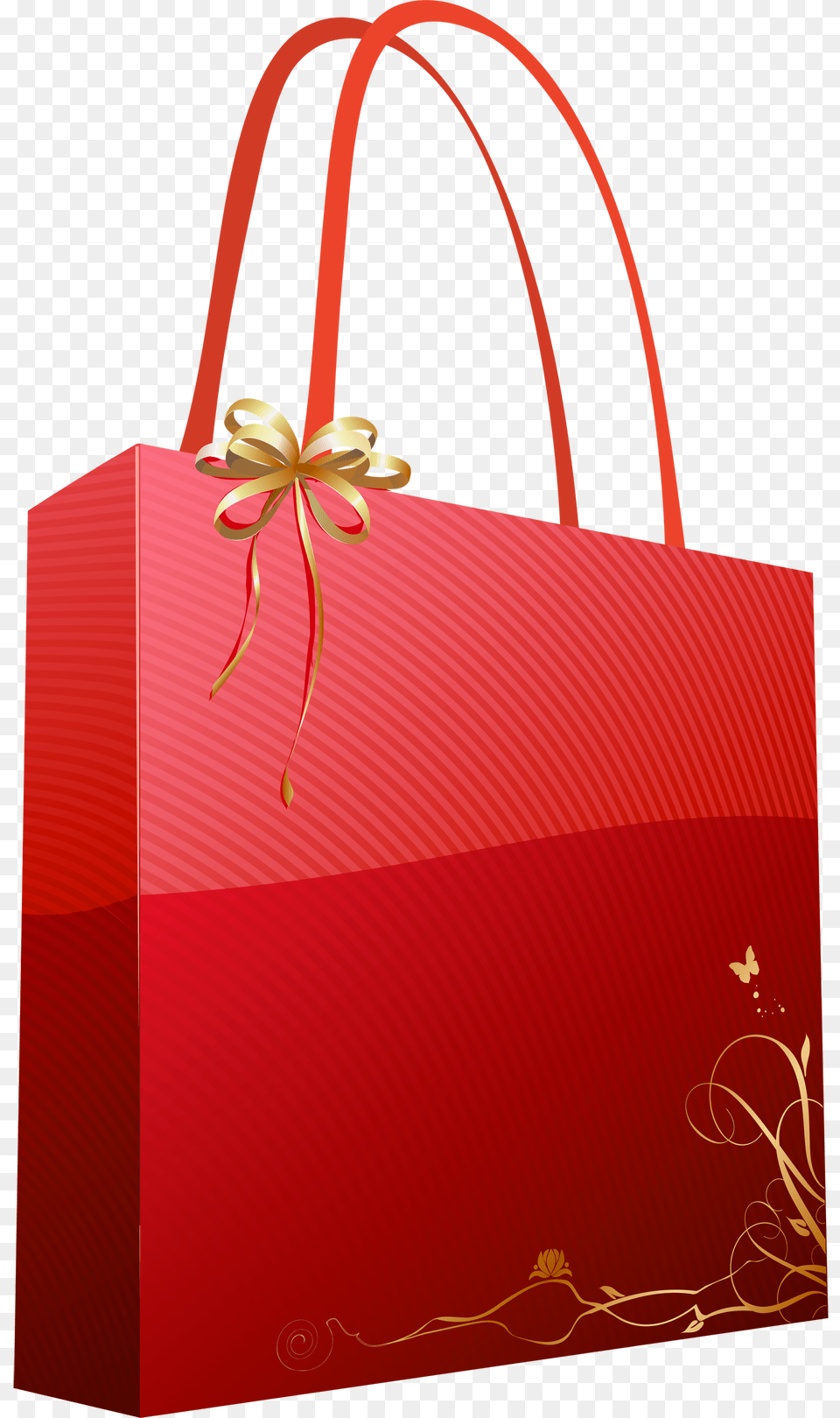 Red Giftbag, Bag, Accessories, Handbag, Shopping Bag Png Image