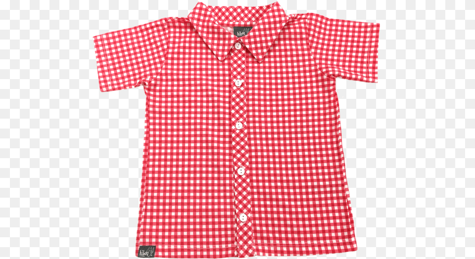 Red Gingham Party Shirt Ctracr Rooster And Chicken Guest Towel Red Ca, Clothing, Blouse, Dress Shirt Free Png Download