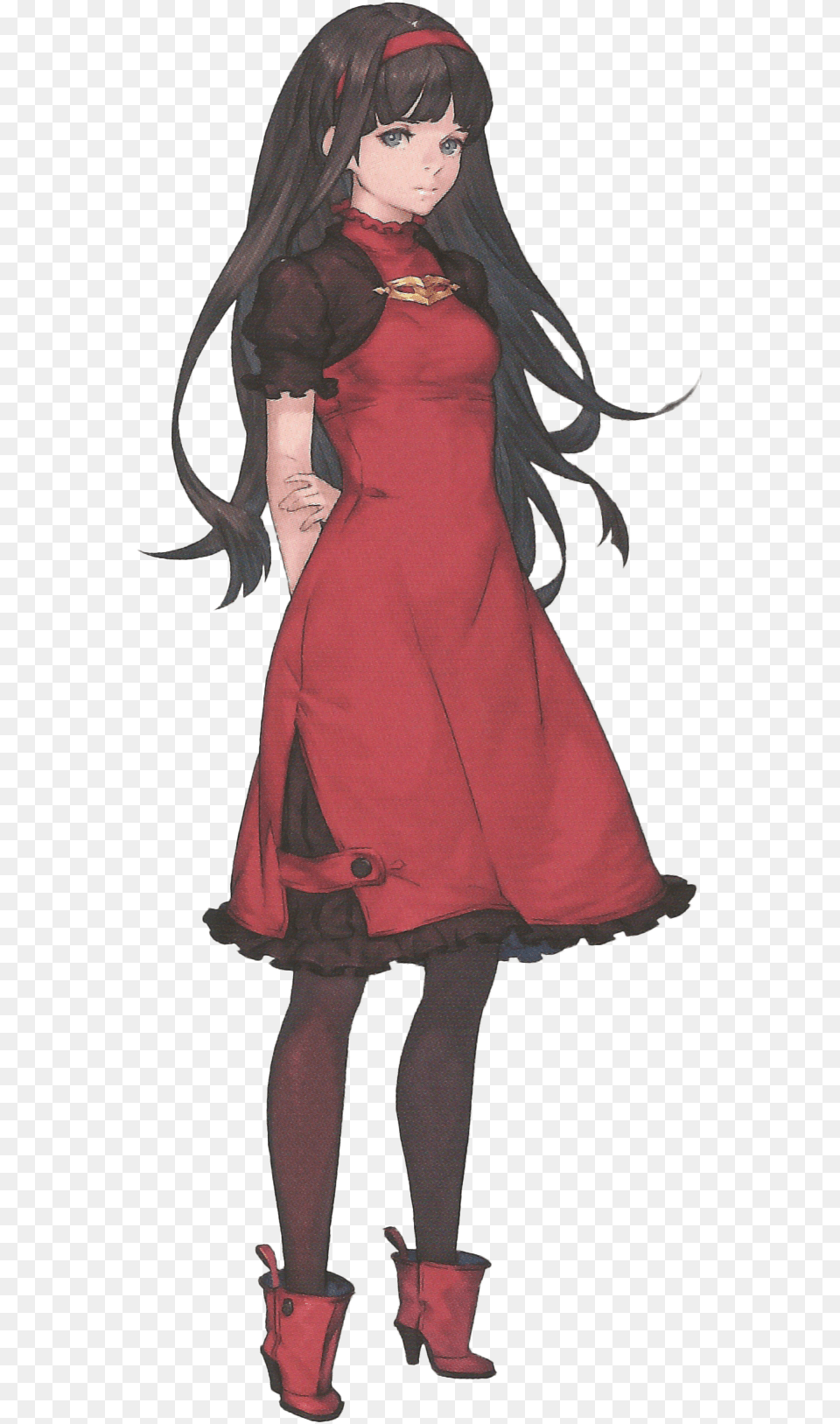 Red Girl Nier Automata, Shoe, Clothing, High Heel, Dress Free Transparent Png