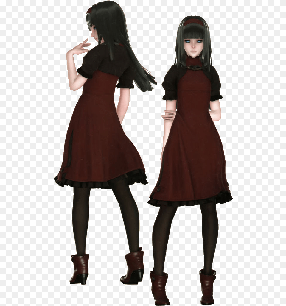 Red Girl Render Nier Automata Nier Automata Red Girl, Clothing, Dress, Adult, Shoe Png Image