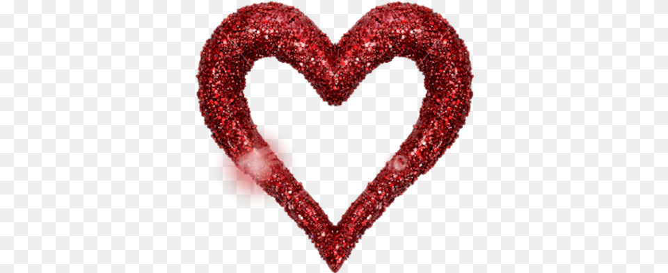 Red Glitter Heart With No, Person Png Image