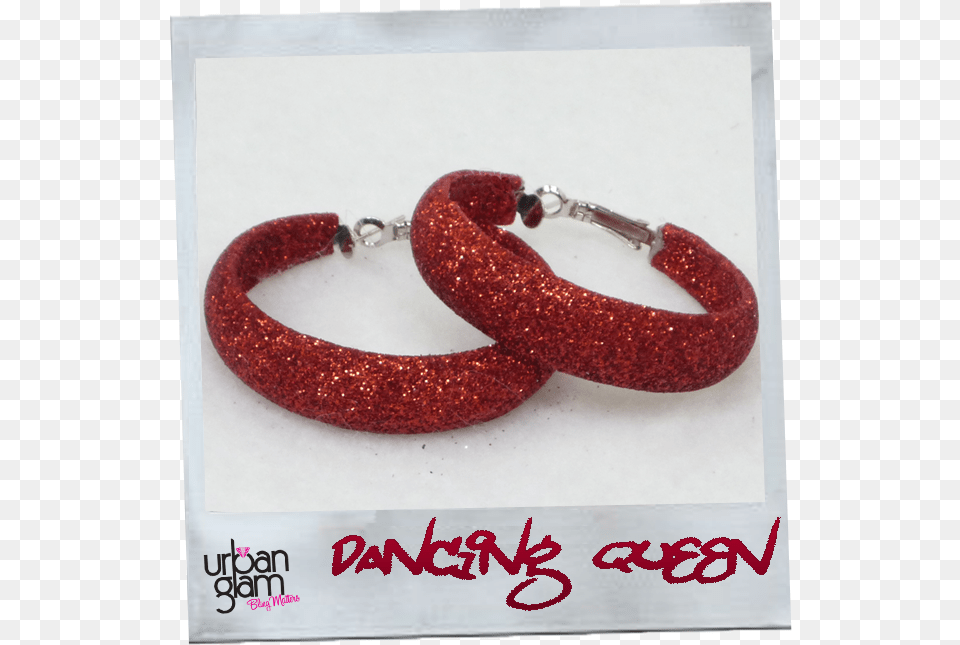 Red Glitter Hoop Earrings Earring, Accessories, Bracelet, Jewelry, Smoke Pipe Free Png Download