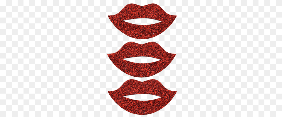 Red Glitter Lips Pack Sticker Bling Bling, Body Part, Mouth, Person, Cosmetics Free Png