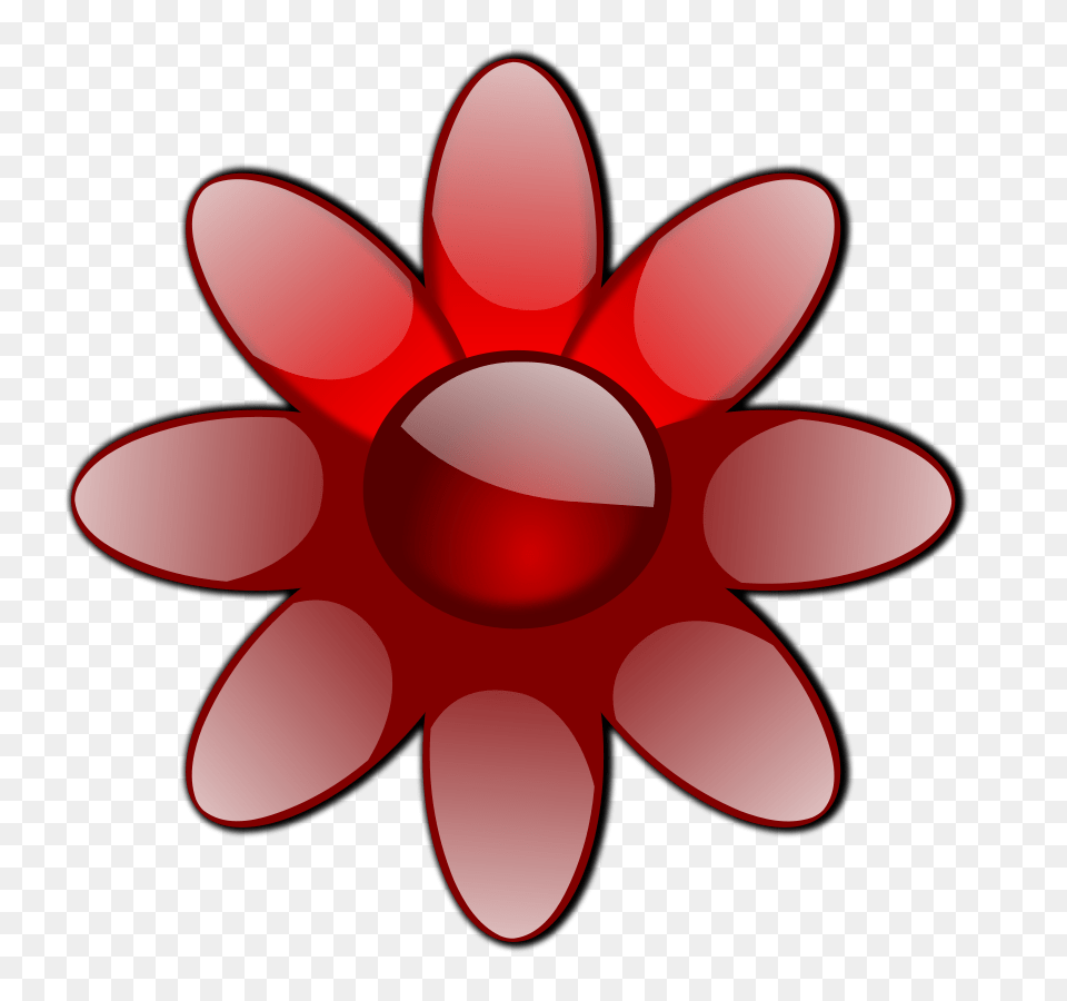 Red Glossy Flower Clip Arts For Web, Dahlia, Plant, Machine, Daisy Png Image