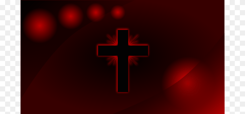 Red Glowing Cross Wallpaper, Symbol Free Transparent Png
