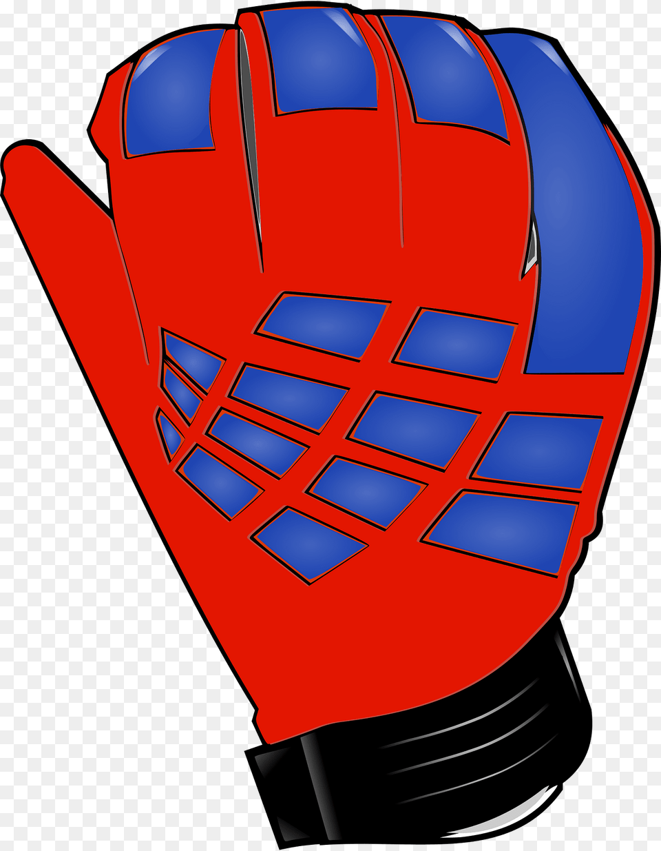 Red Goalkeepers Glove Right Clipart, Baseball, Baseball Glove, Clothing, Sport Png