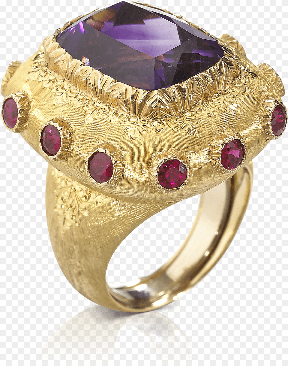 Red Gold Buccellati Official Buccellati Cocktail Ring, Accessories, Gemstone, Jewelry, Ornament Free Png