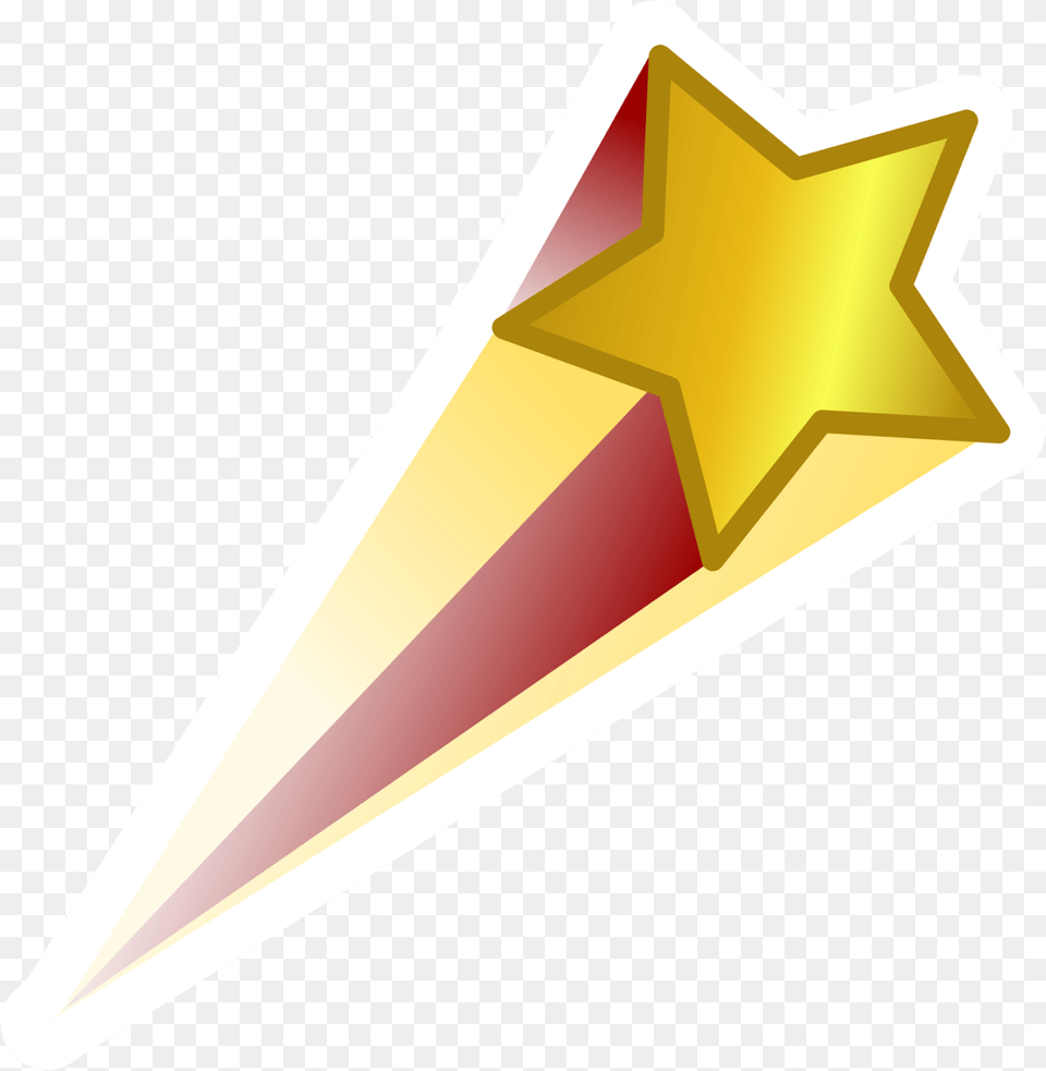 Red Gold Shooting Star, Cross, Symbol Png