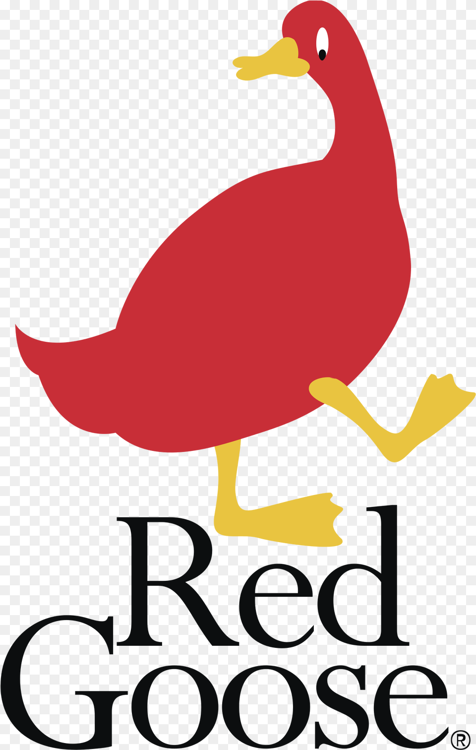 Red Goose Logo Transparent Duck, Animal, Beak, Bird Free Png Download