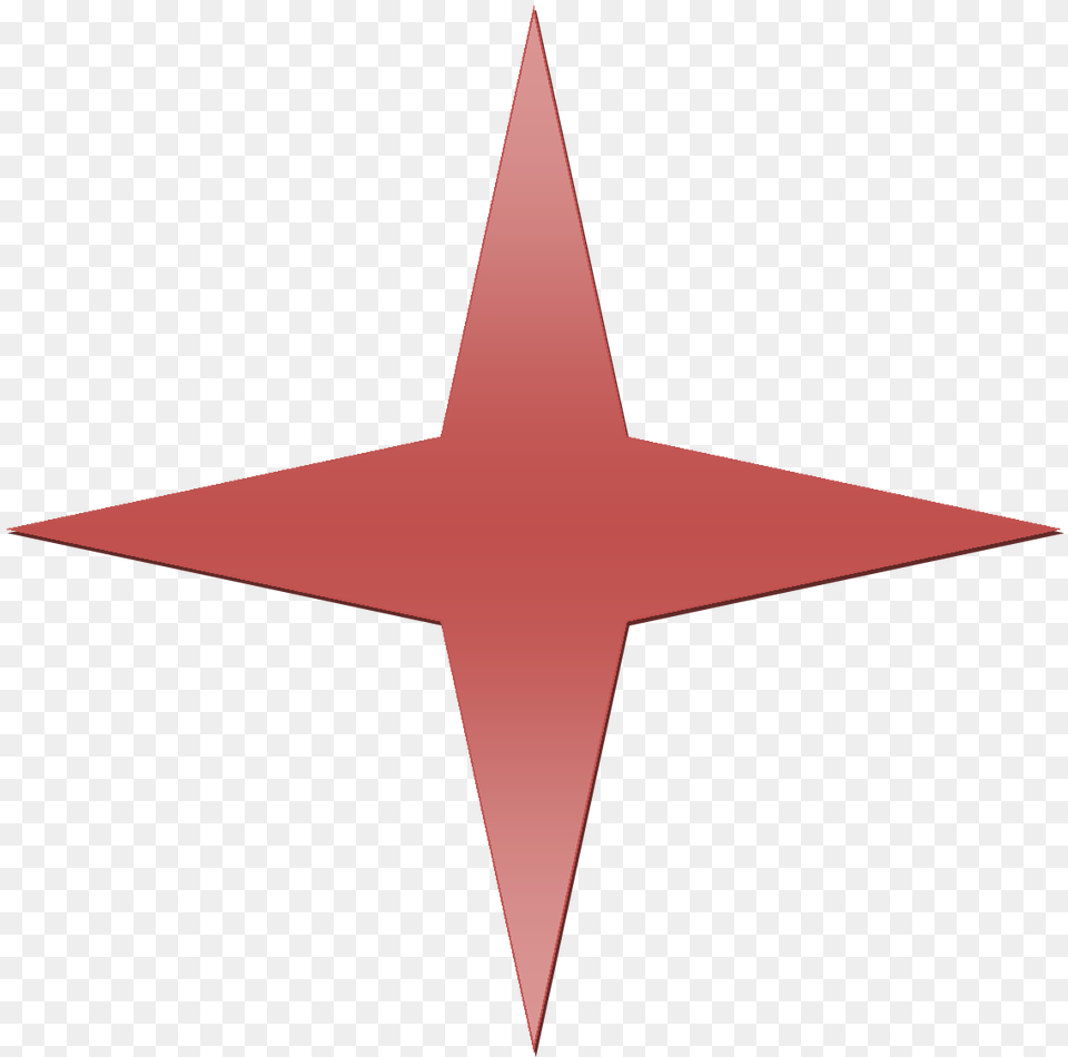 Red Gradient Point Star, Star Symbol, Symbol Free Transparent Png