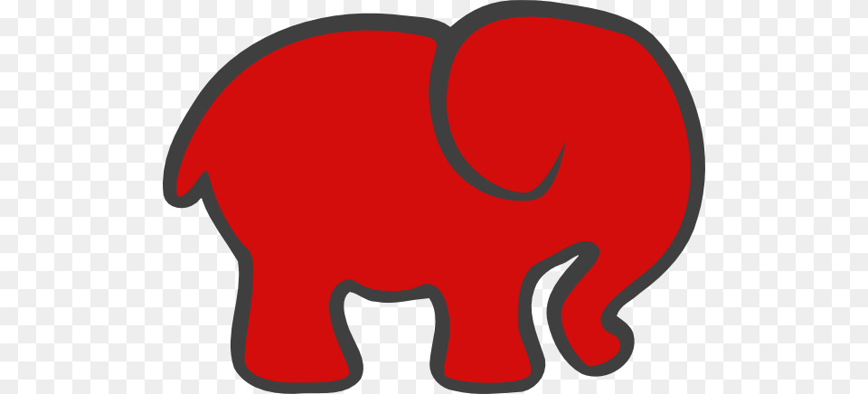 Red Gray Elephant Clip Art, Animal, Mammal, Wildlife, Food Free Transparent Png