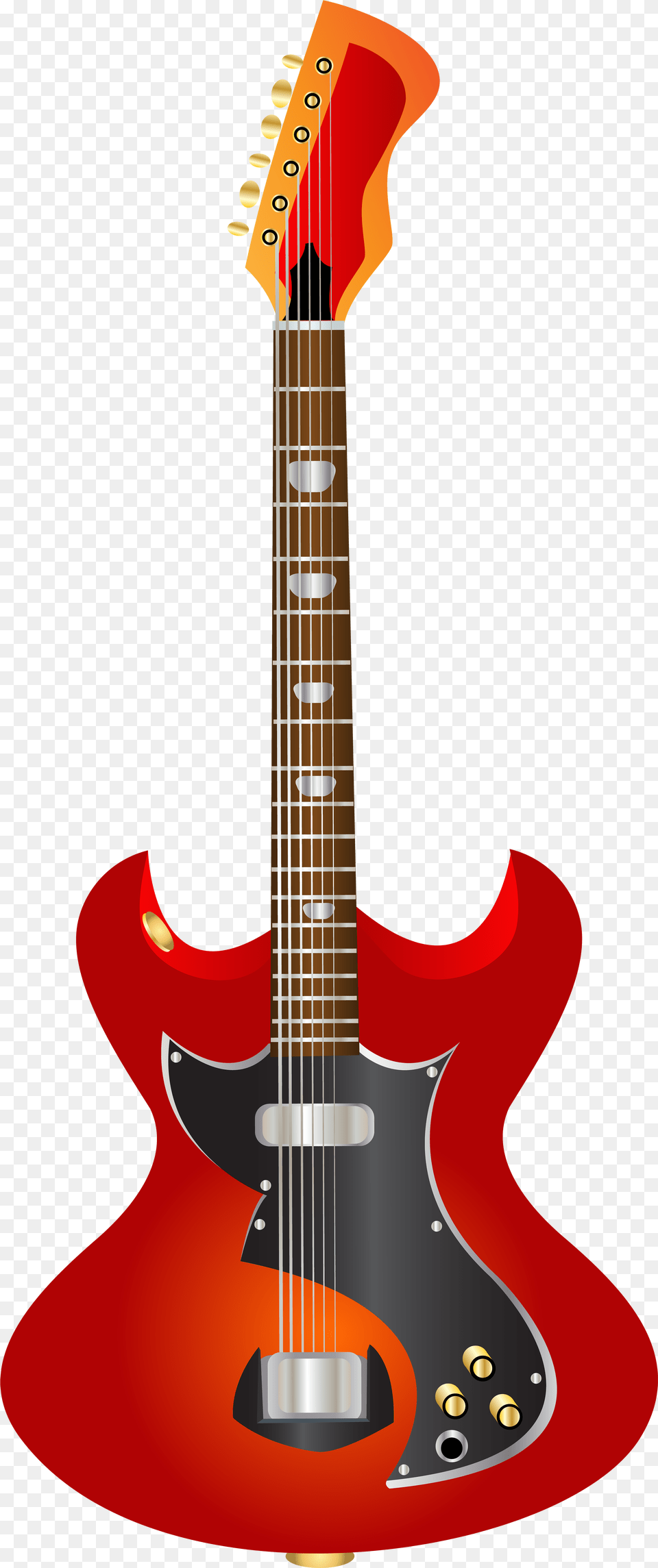 Red Guitar, Electric Guitar, Musical Instrument, Bass Guitar Free Png