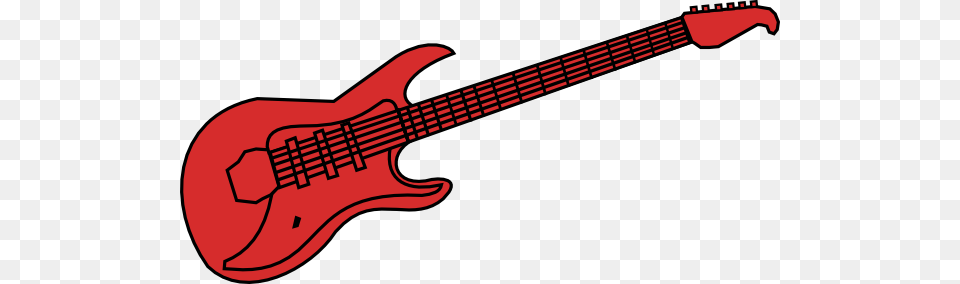 Red Guitar Clip Arts For Web, Bass Guitar, Electric Guitar, Musical Instrument Free Png Download