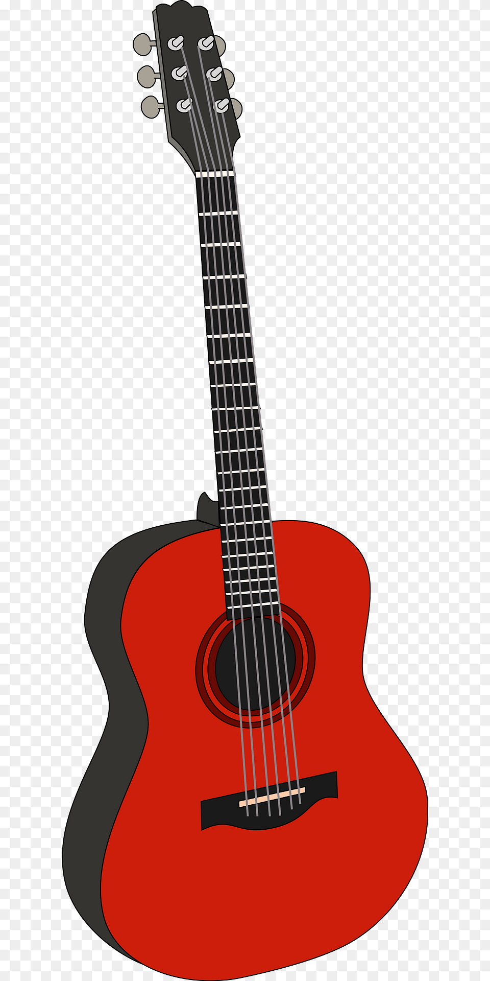 Red Guitar Clipart, Bass Guitar, Musical Instrument Free Transparent Png