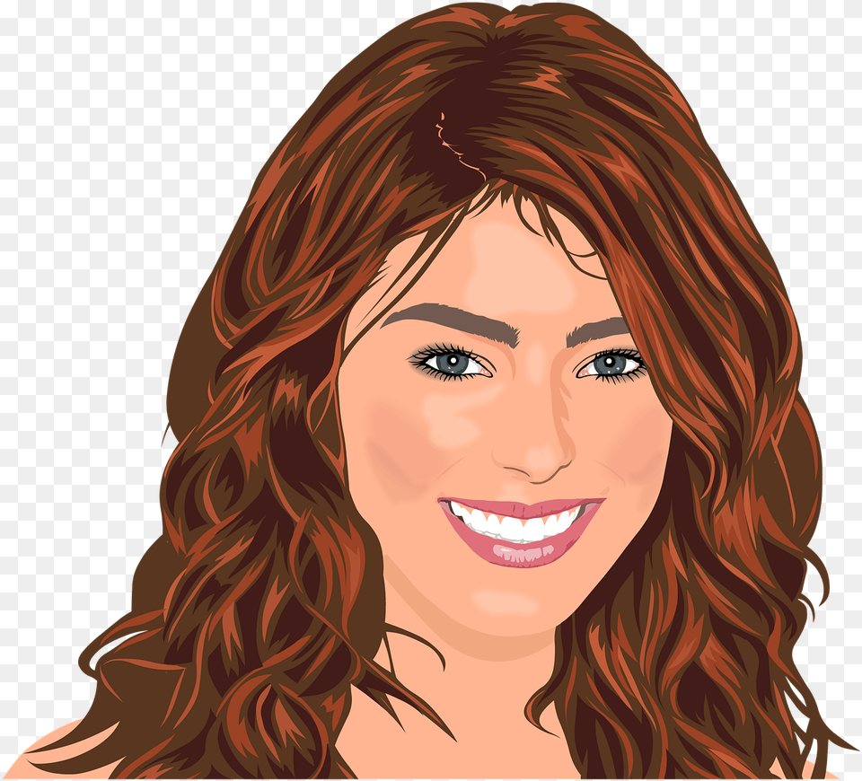 Red Hair Curls Image On Pixabay Head Woman Transparent, Adult, Smile, Portrait, Photography Free Png Download