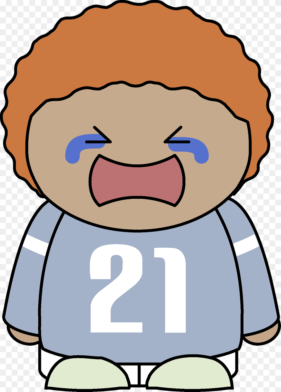 Red Haired Boy In A Gray Shirt Crying Clipart, Baby, Person Free Png