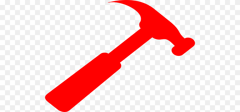 Red Hammer Clip Art, Device, Tool, Smoke Pipe Png Image