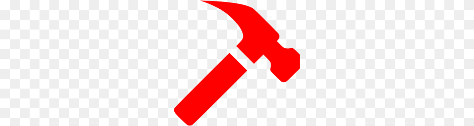 Red Hammer Icon, Logo, Maroon Png