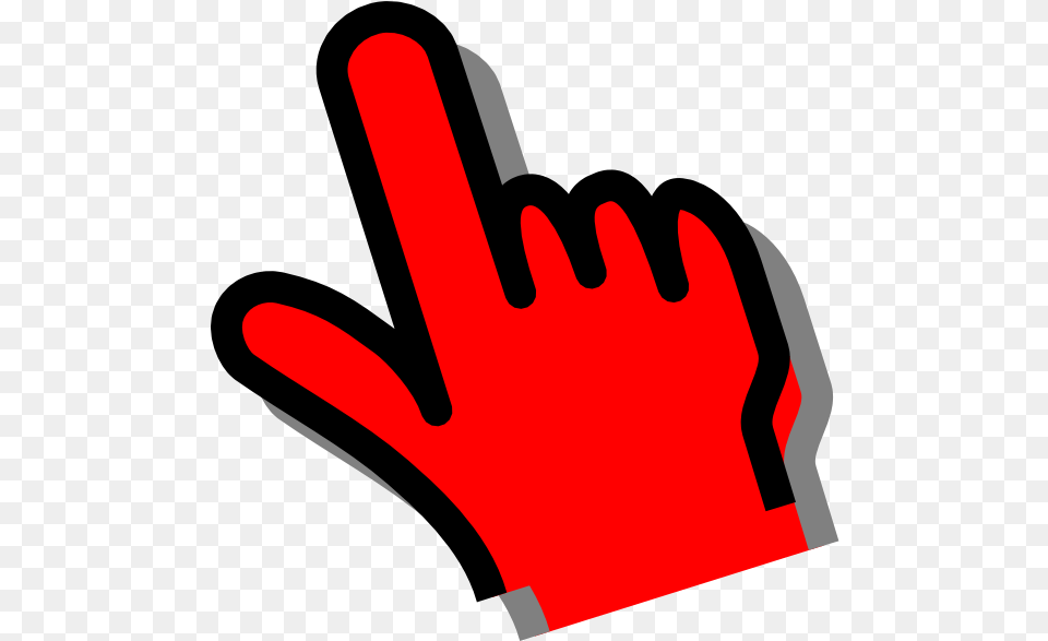 Red Hand Pointer Icon, Baseball, Baseball Glove, Clothing, Glove Free Transparent Png