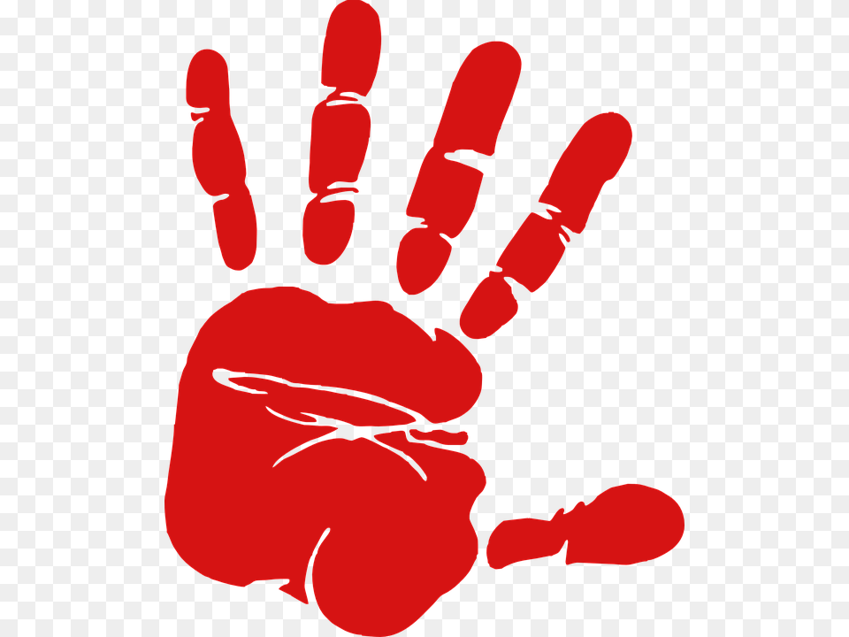 Red Hand Print Clip Art, Body Part, Finger, Person, Baby Free Transparent Png