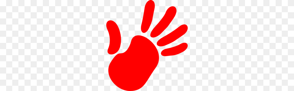 Red Hand Print Clip Art, Clothing, Glove, Dynamite, Weapon Png Image