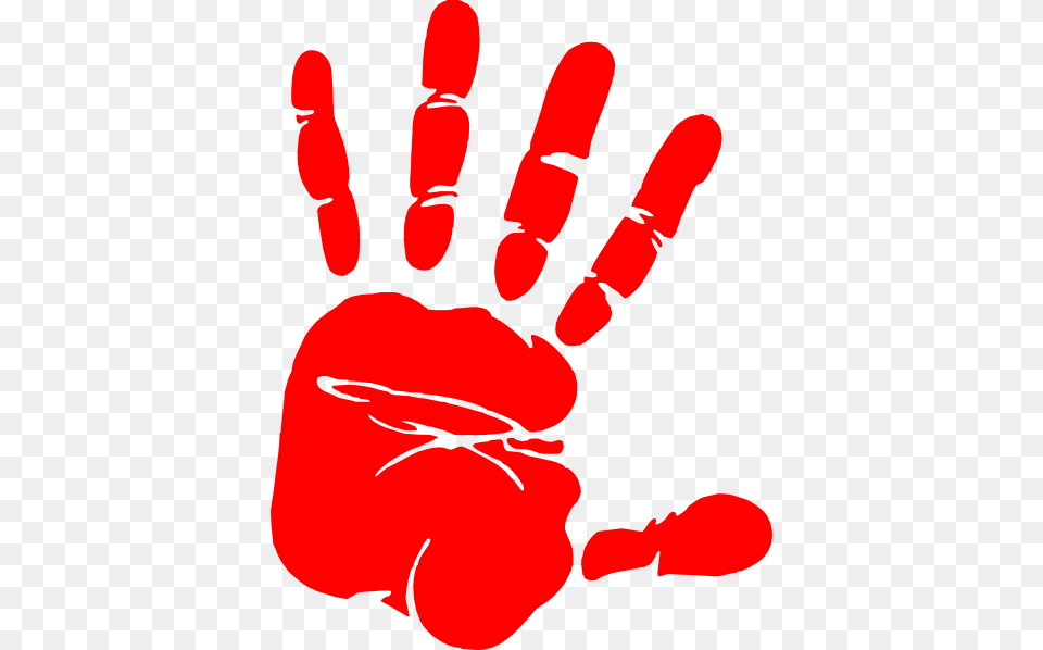 Red Hand Print Clip Art Hand Print Clip Art Black And White, Food, Ketchup, Body Part, Person Free Png