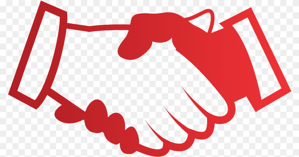 Red Hand Shake Icon, Body Part, Person, Handshake Png Image