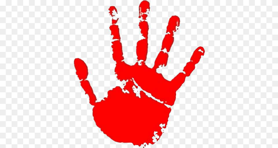 Red Handprint Red Diablo Blues Clues Red Hand Gang, Body Part, Person, Finger, Baby Free Png Download