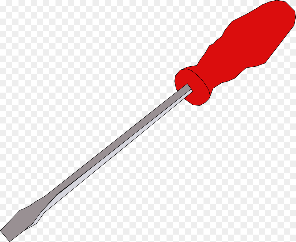 Red Hangled Screwdriver Clipart, Device, Tool Free Png